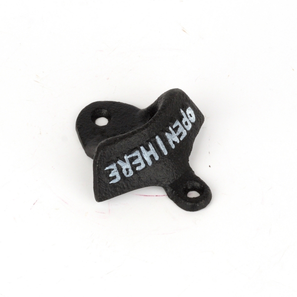 Nástenný otvárač na pivo liatina