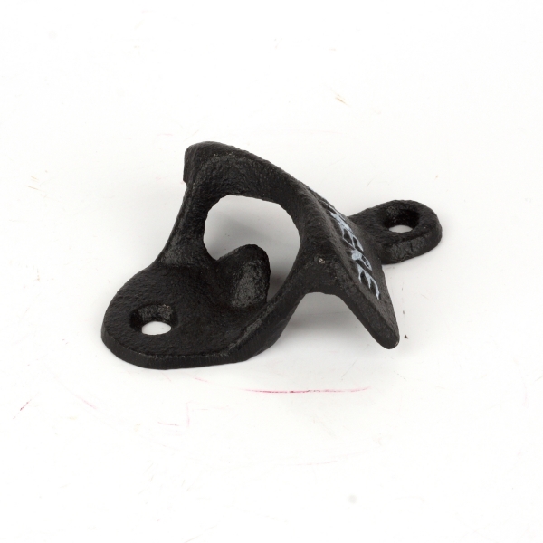 Nástenný otvárač na pivo liatina