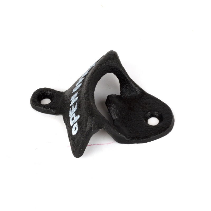 Nástenný otvárač na pivo liatina