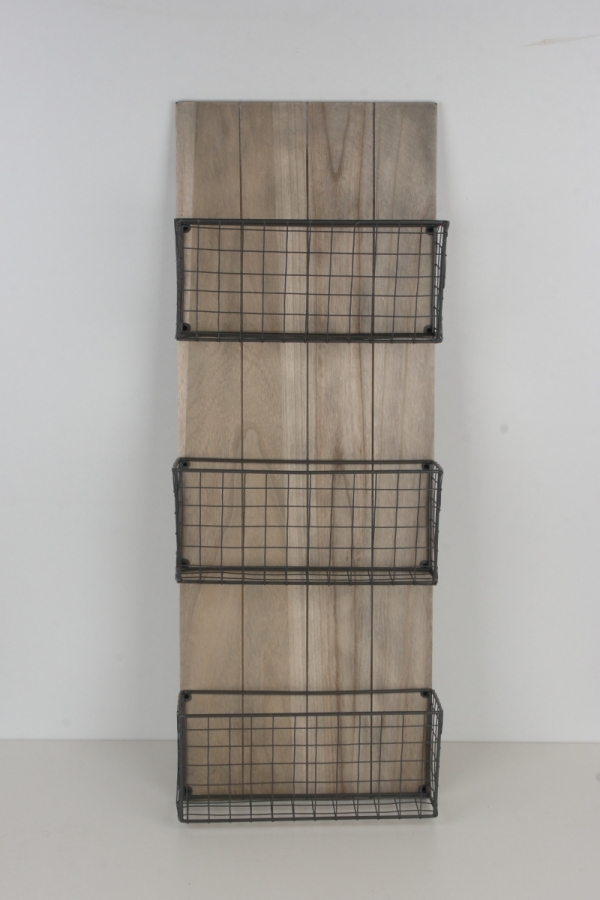 Nástenný stojan na noviny 32x87x14cm