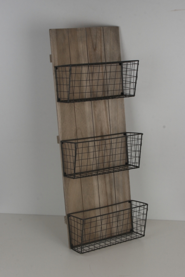 Nástenný stojan na noviny 32x87x14cm