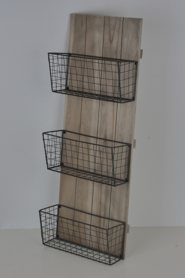 Nástenný stojan na noviny 32x87x14cm