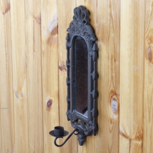 Nástenný svietnik so zrkadlom 37cm