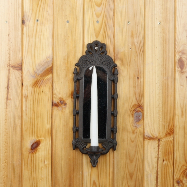 Nástenný svietnik so zrkadlom 37cm