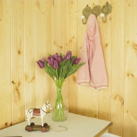 Nástenný trojháčik kytička