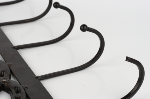 Nástenný vešiak 5 háčikov podkovy 42x23cm - VYŘAZENO