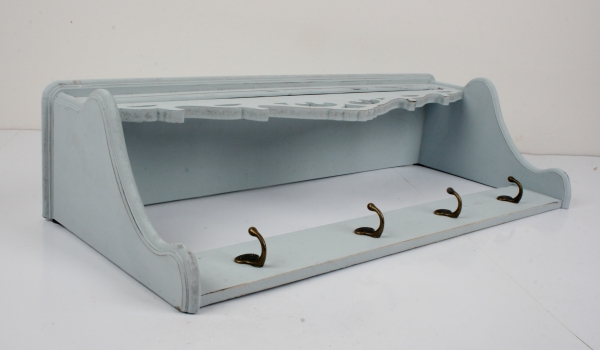 Nástenný vešiak drevený s policou 76x18x33cm VYŘAZENO