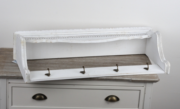 Nástenný vešiak na kabáty s policou 85x19x33cm