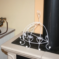 Nástenný vešiak polkruh so srdiečkami 32,5cm