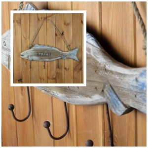 Nástenný vešiak ryba 60cm