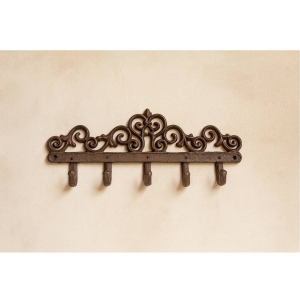 Nástenný vešiak s 5 háčikmi 32cm