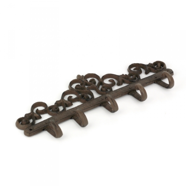 Nástenný vešiak s 5 háčikmi 32cm