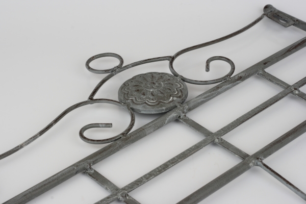 Nástenný vešiak s 5 háčikmi sivý 38x5x32m