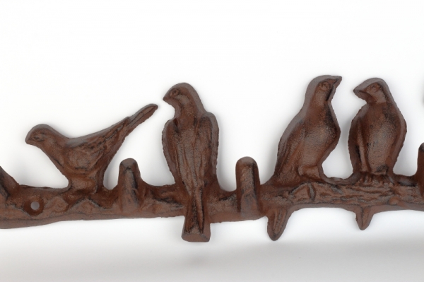 Nástenný vešiak s vtáčikmi 43cm