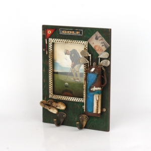 Nástenný vešiak s rámčekom na fotografie GOLF 20x27cm 