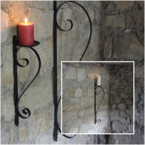 Nástenný zámocký svietnik 87cm