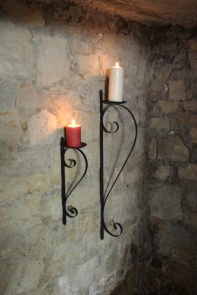 Nástenný zámocký svietnik 87cm