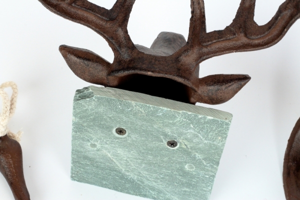 Nástěnný zvonček liatina jeleň 23,1x13,3x25,8cm