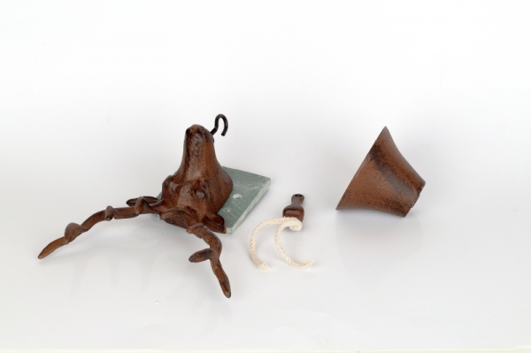 Nástěnný zvonček liatina jeleň 23,1x13,3x25,8cm