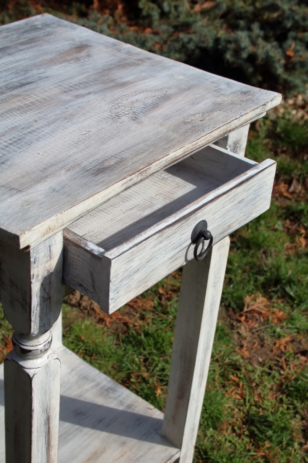 Nočný stolík biely 70x40x40cm