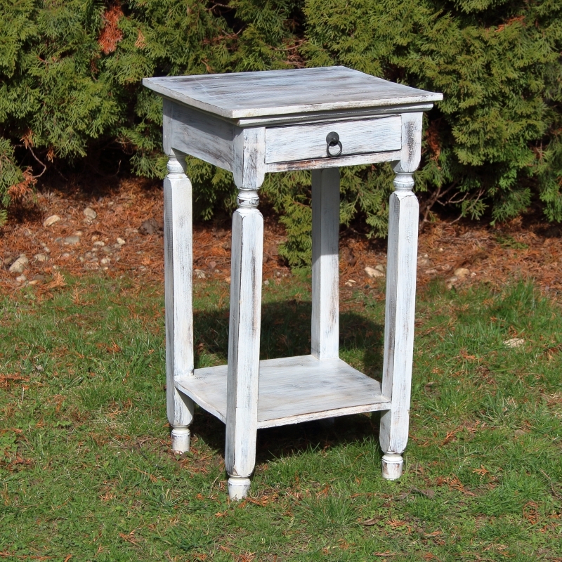 Nočný stolík biely 70x40x40cm