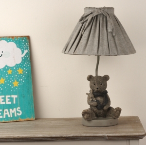Noha ku stolné lampe s medvedíkom 38cm