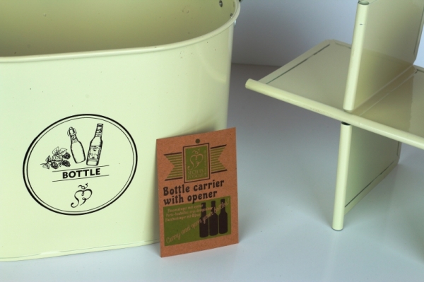 Nosič na fľaše s otváračom 27,7x18,2x13,5 cm