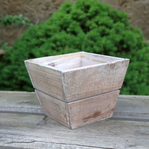 Obal na květináč 12x12x9cm dřevo
