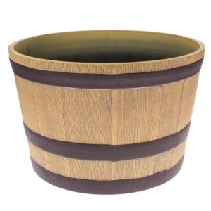 Obal na kvetináč džber svetlo hnedý 50,5×35,5×50,5cm