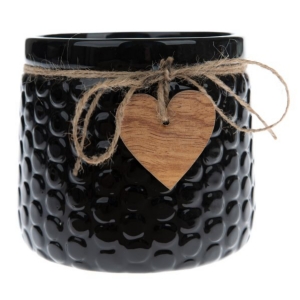 Obal na kvetináč keramický so srdcom 14×12,5×14 cm