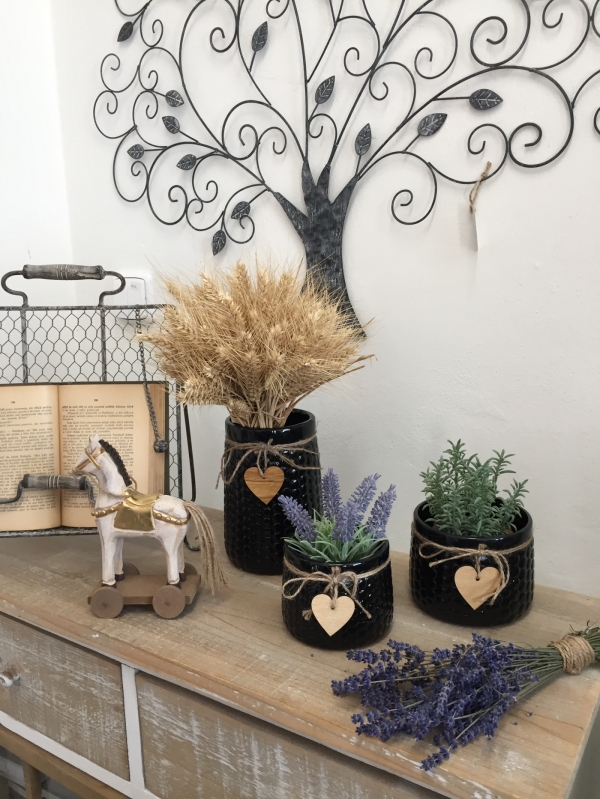 Obal na kvetináč keramický so srdcom 14×12,5×14 cm