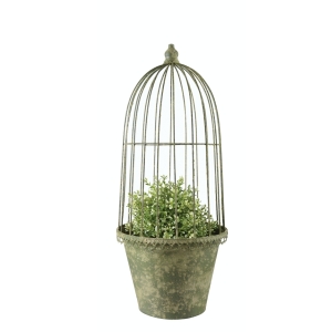 Obal na kvetináč s klietkovým poklopom 22x22x54cm