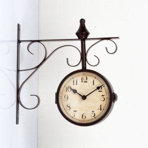 Obojstranné hodiny s arabskými číslicami 16cm