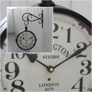 Obojstranné staničnej hodiny s veľkými číslami 24cm