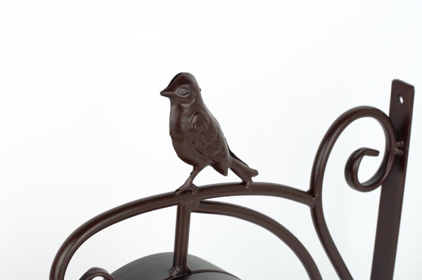 Obojstranné nástenné hodiny s vtáčikom 31×31×10cm