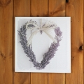 Obraz na plátne Levanduľové srdce 28x28cm