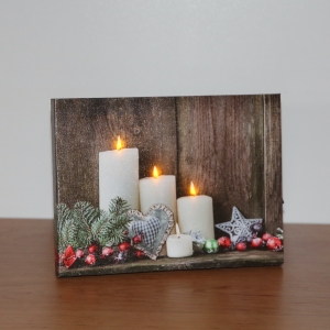 Obraz na stenu LED osvetlenie 20x15cm