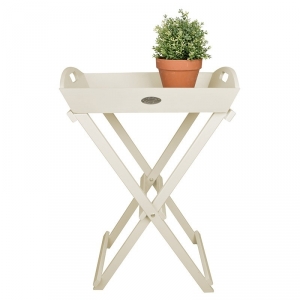 Odkladací stolík biely Garden 57x87x35cm