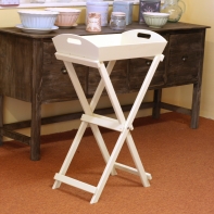 Odkladací stolík biely Garden 57x87x35cm