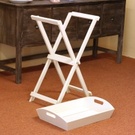 Odkladací stolík biely Garden 57x87x35cm