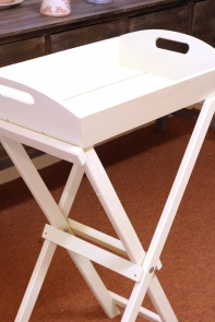 Odkladací stolík biely Garden 57x87x35cm