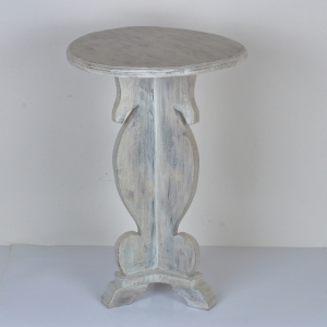 Odkladací stolík drevený okrúhly 76cm