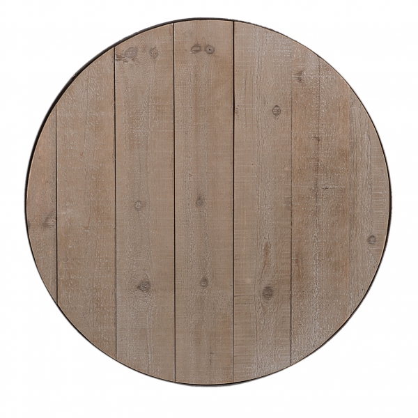 Odkladací stolík s drevenou doskou 59x71 / 89cm