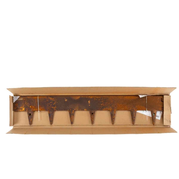 Ohybný cortenový obrubník na trávnik a záhony CORE – 10 × 100 cm