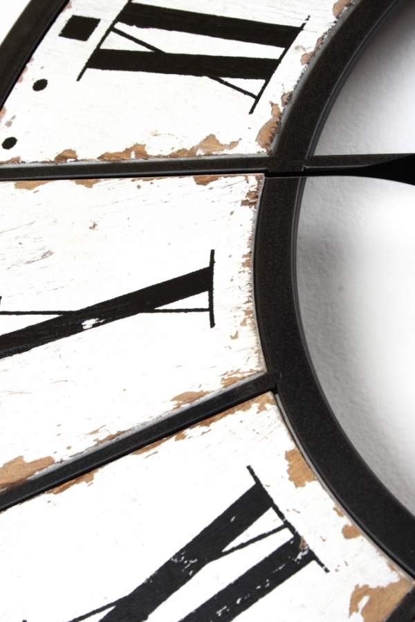 Originálne nástenné hodiny s otlčeným vzhľadom 70cm