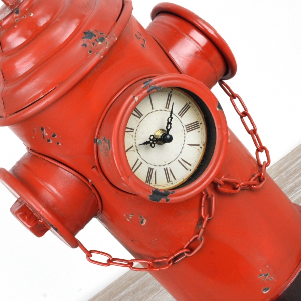 Originálne stolové hodiny hydrant 41cm
