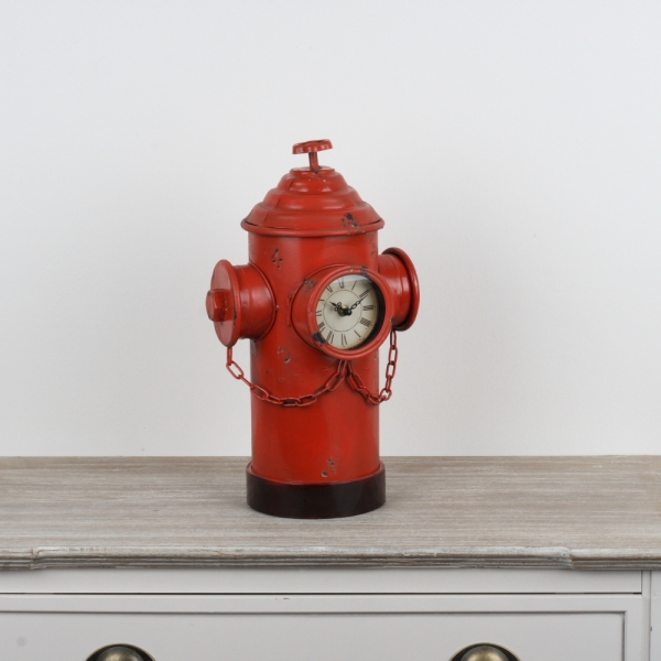 Originálne stolové hodiny hydrant 41cm