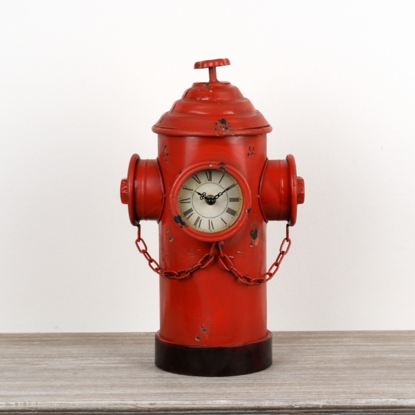Originálne stolové hodiny hydrant 41cm