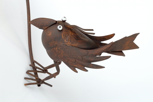 Originálna záhradná dekorácia vták