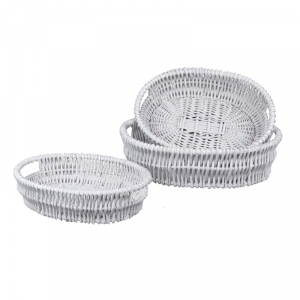 Ošatka na pečivo oválna - súprava 3 ks